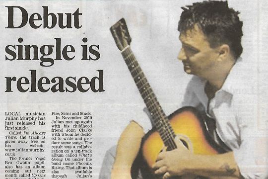 Julian's Interview in the Tivy-Side Advertiser