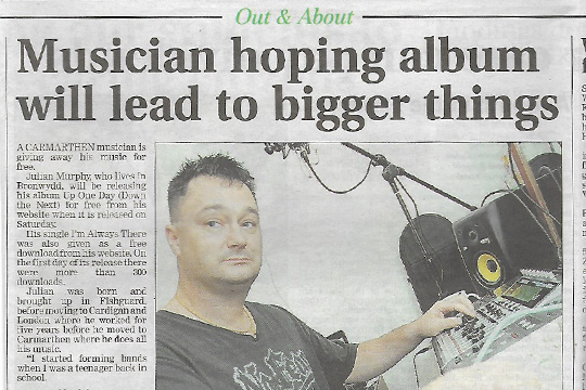 Interview in Carmarthen Journal 14th September 2011